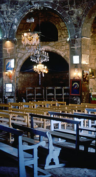 Interior of Izra’ Church