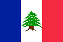 The Flag of the French Mandate of Lebanon