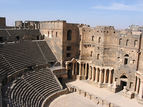 Roman Theater at Bostra (Busra) in Syria