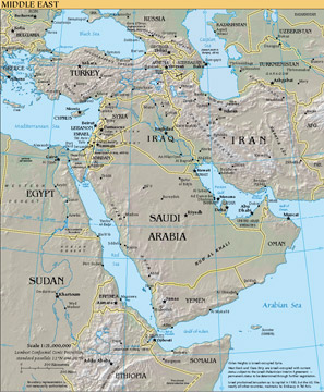 Map of the Contemporary Middle East