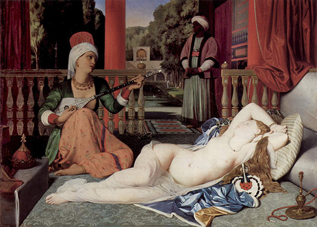 Odalisque and Slave Painted by Jean Auguste Dominique Ingres