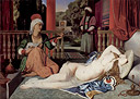 Odalisque and Slave Painted by Jean Auguste Dominique Ingres