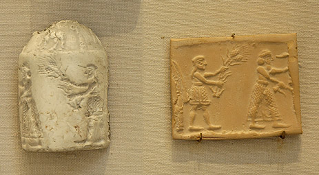 Uruk period cylinder seal of ruler