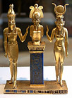 Osiris, Isis, and Horus: Pendant Bearing the Name of King Osorkon II