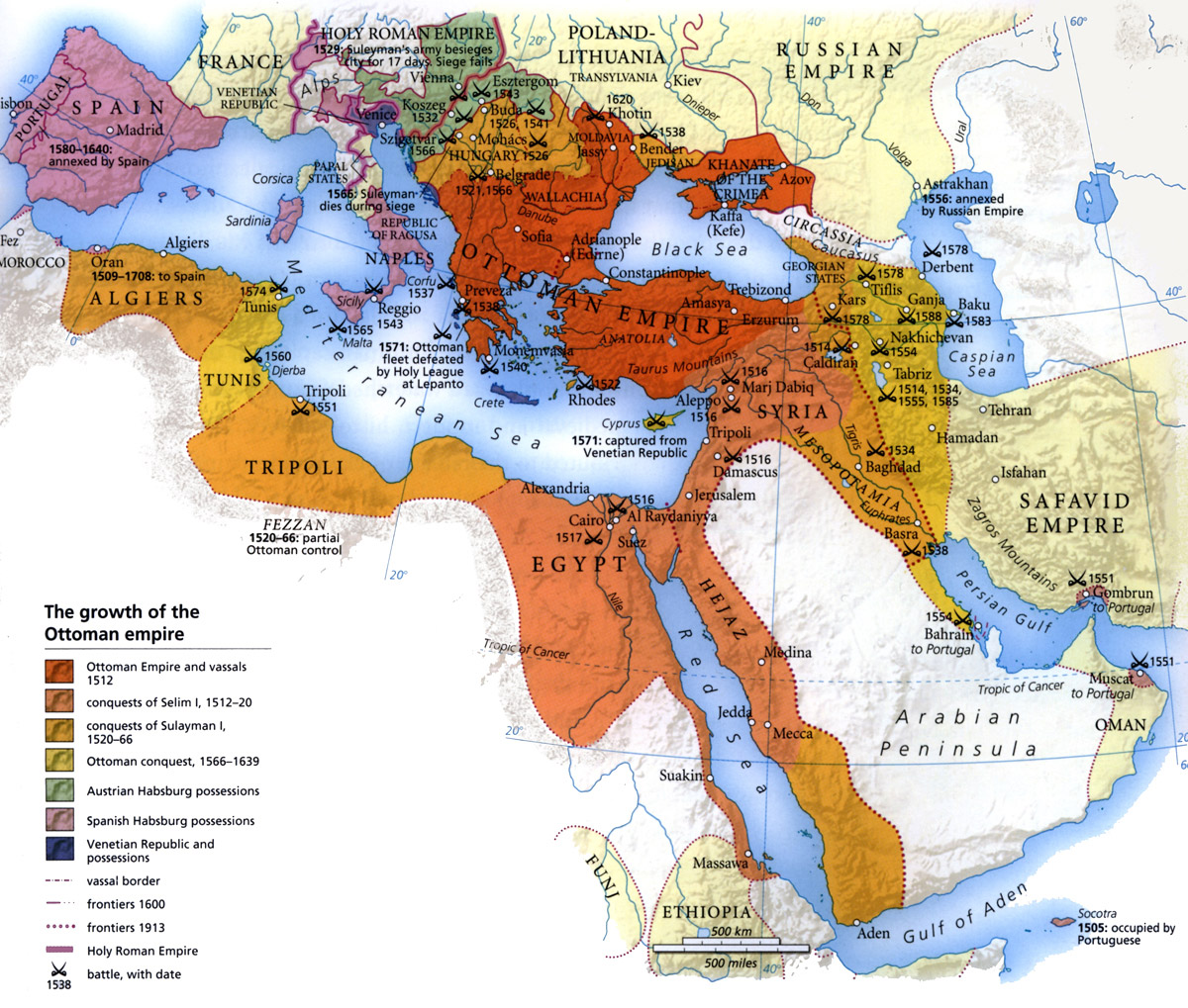 This Map Shows The Expansion Of Ottoman Empire The Fencing