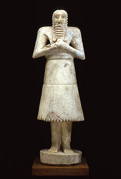 Bearded Mesopotamian Worshipper Figure