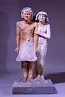 Statue of an Egyptian Man and His Wife