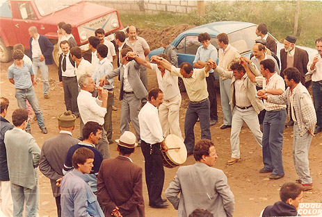 Men in a Turkish Black Sea Province Dance at the Horon
